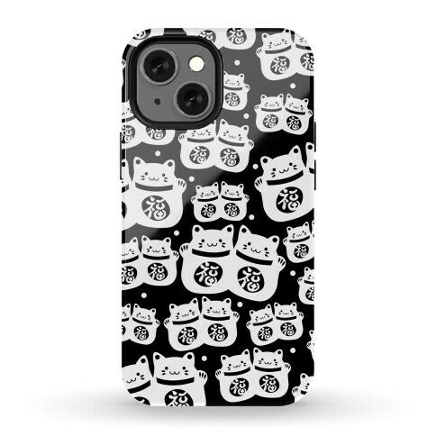Lucky Cat Pattern Phone Case