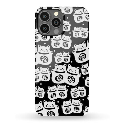 Lucky Cat Pattern Phone Case