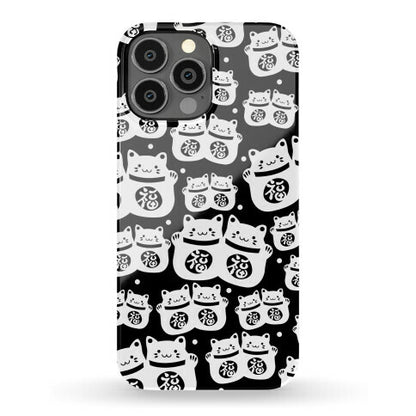 Lucky Cat Pattern Phone Case