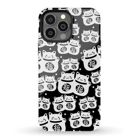 Lucky Cat Pattern Phone Case