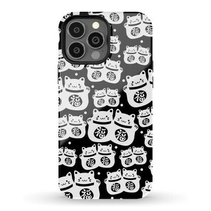 Lucky Cat Pattern Phone Case