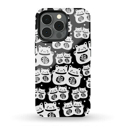 Lucky Cat Pattern Phone Case
