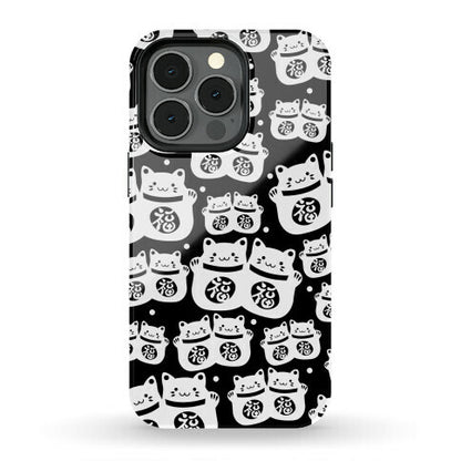 Lucky Cat Pattern Phone Case