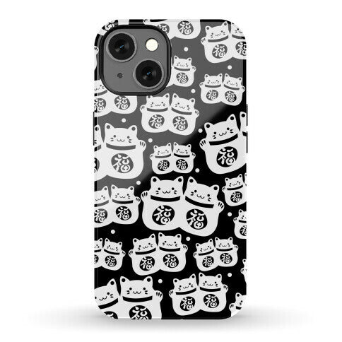 Lucky Cat Pattern Phone Case