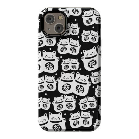 Lucky Cat Pattern Phone Case