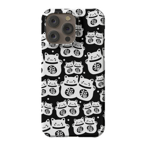 Lucky Cat Pattern Phone Case