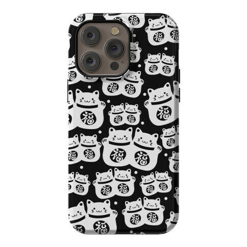 Lucky Cat Pattern Phone Case