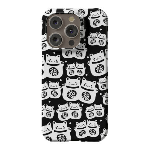 Lucky Cat Pattern Phone Case