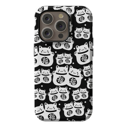 Lucky Cat Pattern Phone Case