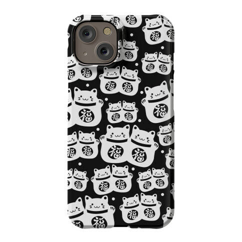 Lucky Cat Pattern Phone Case