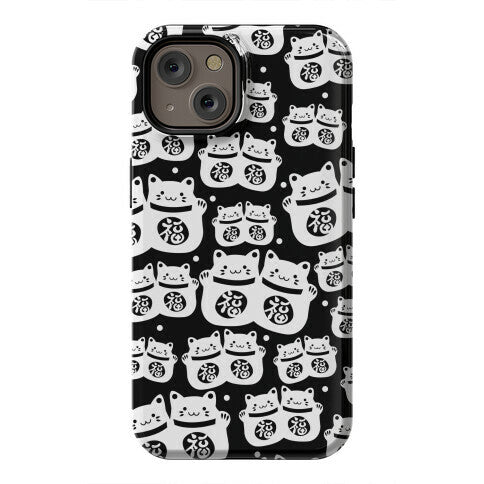 Lucky Cat Pattern Phone Case