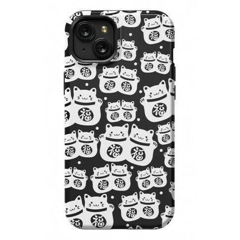 Lucky Cat Pattern Phone Case