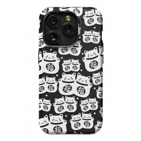 Lucky Cat Pattern Phone Case