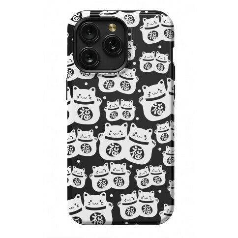 Lucky Cat Pattern Phone Case