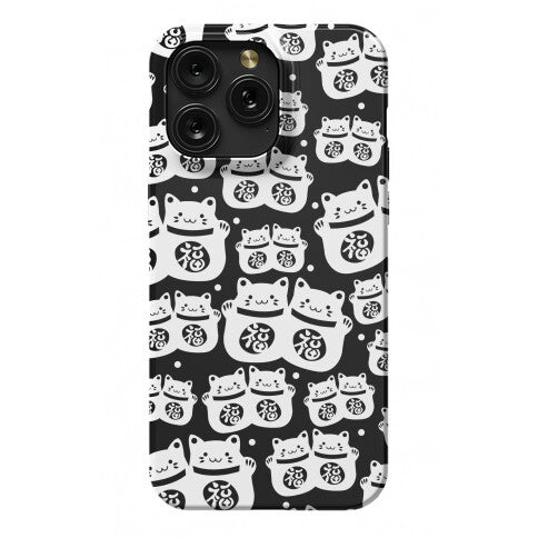 Lucky Cat Pattern Phone Case