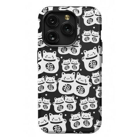 Lucky Cat Pattern Phone Case