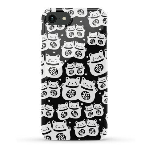 Lucky Cat Pattern Phone Case