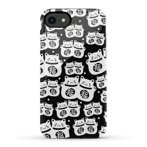 Lucky Cat Pattern Phone Case