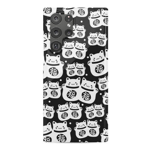 Lucky Cat Pattern Phone Case