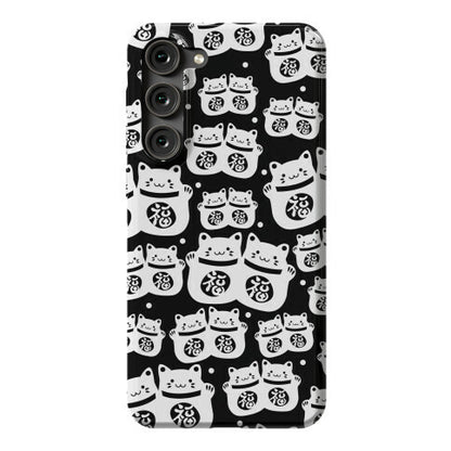 Lucky Cat Pattern Phone Case