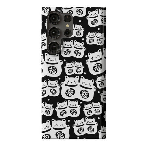 Lucky Cat Pattern Phone Case