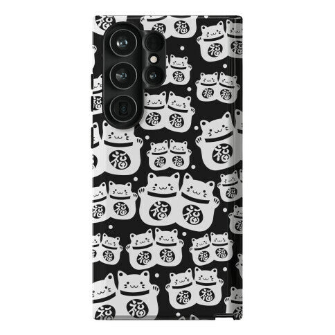 Lucky Cat Pattern Phone Case