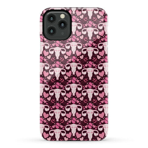 Uterus Pattern Phone Case