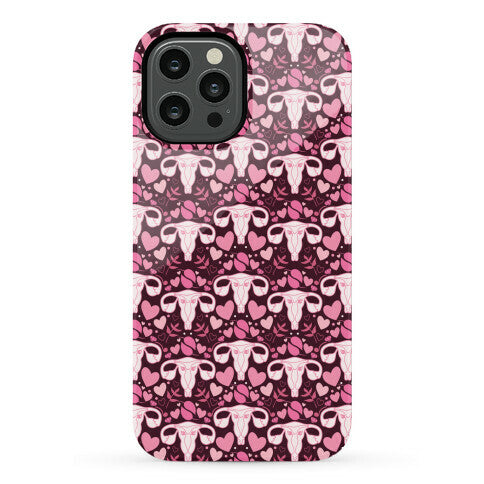 Uterus Pattern Phone Case