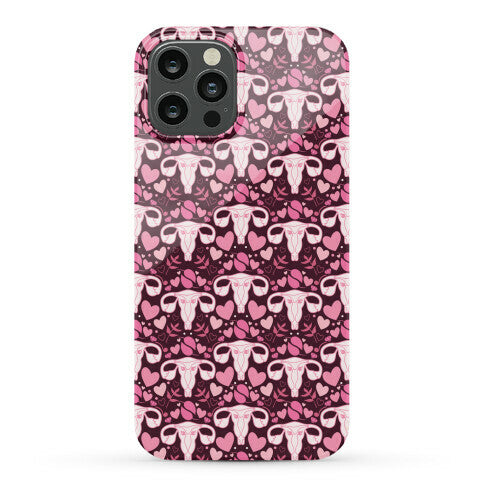 Uterus Pattern Phone Case