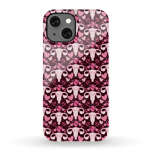 Uterus Pattern Phone Case