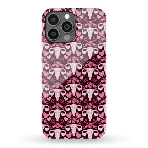 Uterus Pattern Phone Case