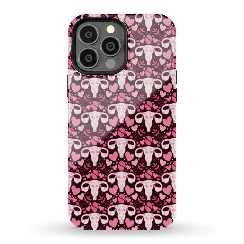 Uterus Pattern Phone Case