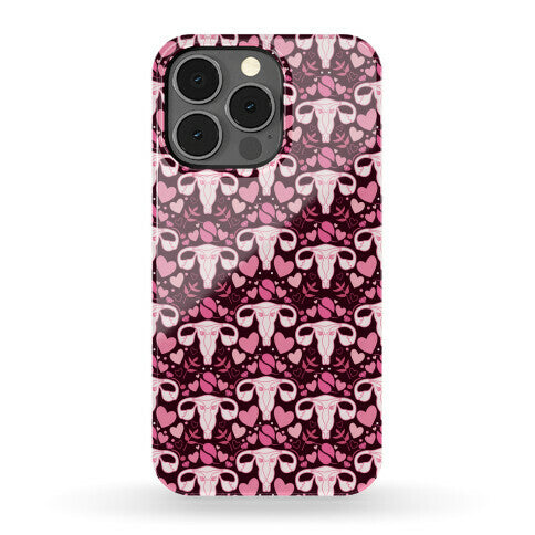 Uterus Pattern Phone Case