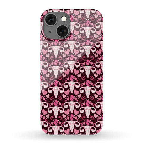 Uterus Pattern Phone Case