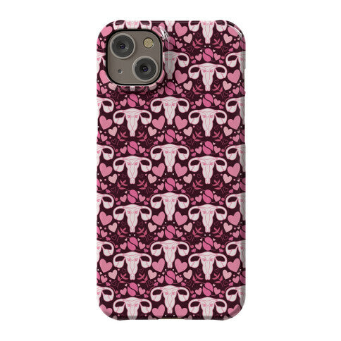 Uterus Pattern Phone Case