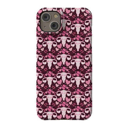 Uterus Pattern Phone Case