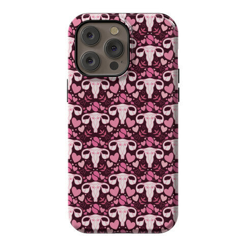 Uterus Pattern Phone Case