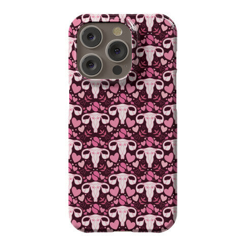 Uterus Pattern Phone Case