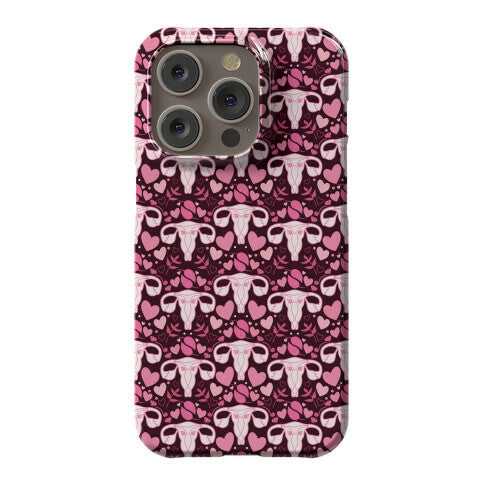 Uterus Pattern Phone Case