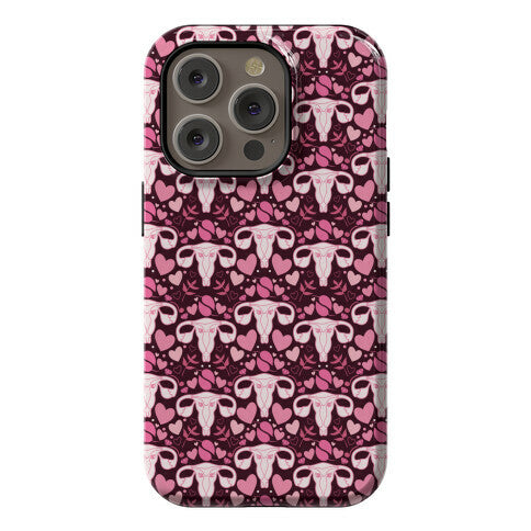 Uterus Pattern Phone Case