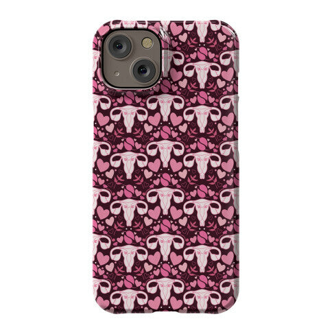 Uterus Pattern Phone Case