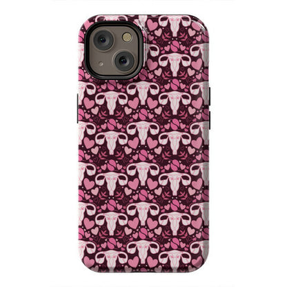 Uterus Pattern Phone Case