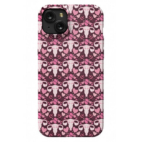 Uterus Pattern Phone Case