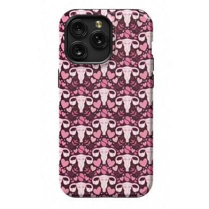 Uterus Pattern Phone Case
