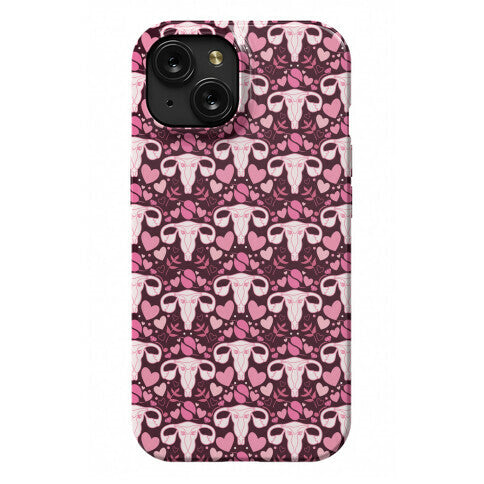 Uterus Pattern Phone Case