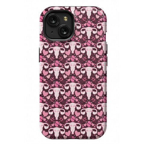 Uterus Pattern Phone Case