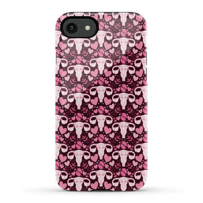 Uterus Pattern Phone Case