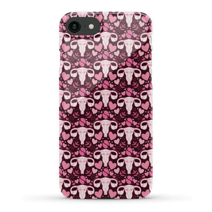 Uterus Pattern Phone Case