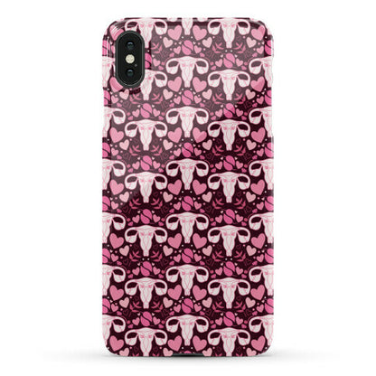 Uterus Pattern Phone Case