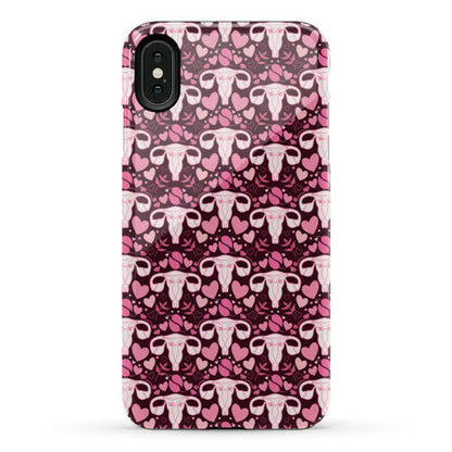 Uterus Pattern Phone Case